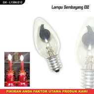 MERAH GAXINDO L1390 E12/E14/E27 SEMBAHING LED Bulb 1WATT RED FIRE THROUGHT LIGHT