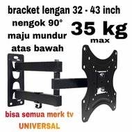bracket / breket / braket / beriket / breakeat tv led 19 24 32 inch bisa kanan kiri mutar 360° untun