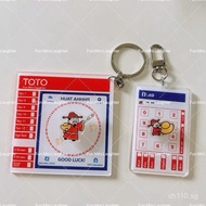 [F.M.L] Toto + 4D Spinning Keychain Fortune God Cai Shen Bundle Lucky Charm Gift Pocket-Sized Game o