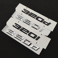 3D Chrome Car Letters For BMW 316i 318i 318d 320i 320d 325i 325d 330i 330d E46 E36 E90 F30 Emblem Lo