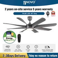 REGAIR Inovo Palm 60inch 8Blades 16Speeds Large Size DC Motor Silent Remote ceiling fan with Light 7