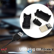 PREVALENT Mini USB Male Connector, DIY 5Pin USB 2.0 Jack, 5Pin Plug Socket Data Cable Connector Mini