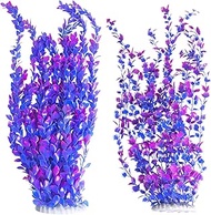 Hamiledyi Aquarium Plastic Plants Aquarium Decor Artificial Fish Tank Plants,Tall Fish Tank Decorati