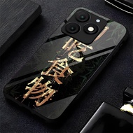 Softcase Glass Glossy Shiny Glass for ITEL A50 - ITEL A70 - Latest ITEL A90 - Fashion JAPANESE WRITI