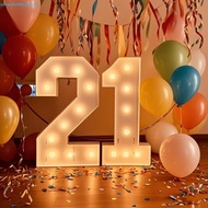 SEVENHOME3E LED Light Balloon, Reusable Energy Saving Giant Number Balloon, Marquee Style Warm Cold 