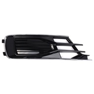 【Booming】 Car Front Bumper Left/Right Fog Chrome Grill ABS Black Lower Grille Fog Decoration Frame f