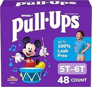 Pull-Ups Boys' Potty Training Pants, 5T-6T (46+ lbs), 48 Count