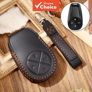 Cowhide Leather Car Key Protective Cover Case For NIO ES6 ES8 Remote Protector