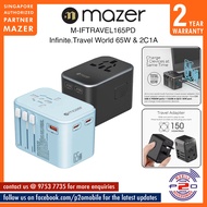 Mazer M-IFTRAVEL165PD Infinite.Travel WORLD GaN PD65W & 2C1A Travel Charger
