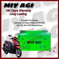[GEL BATTERY] YTX7A-BS BATTERY GEL MIYAGI FOR MOTOR KARISMA/ SMSPORT110R /ELIT125 / ELIT150 JETPOWER