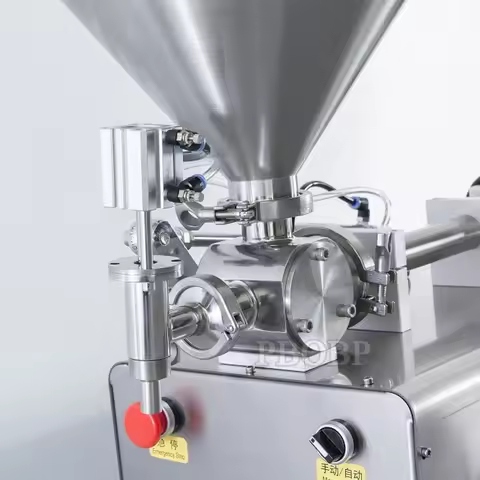 Cream Filling Machine Paste Filler With Hopper Sauce Honey Shampoo Lotion Juice Wine Need Air Compre