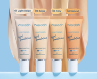 Wardah Lightening Liquid Foundation SPF 30 PA+++ Kemasan Tube / Alas Bedak Tahan Lama / Waterproof