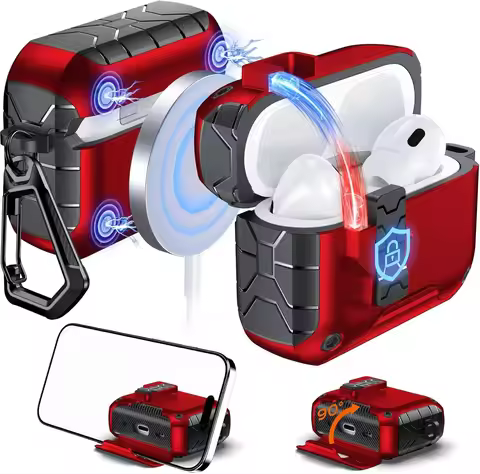 Shockproof Protective Earphone Case Cover for AirPods Pro 2 & AirPods 4 ,Compatible with Apple AirPo