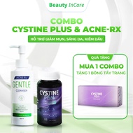 Combo Cystine Plus & ACNE-RX Gentle Cleanser – Supports ACNE Reduction, Skin Brightening, Oil Contro