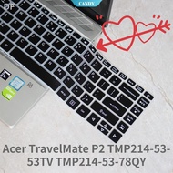 For Acer TravelMate P2 TMP214-53-53TV TMP214-53-78QY KS Laptop Keyboard Silicone Protective Film Ski