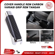 TERBARU Cover Rem Tangan Mobil Carbon Casing Rem Tangan Hand Brake