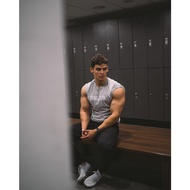 GYMSHARK APOLLO เสื้อยืดเข้ารูปพอดีผู้ชายเสื้อแขนสั้นออกกำลังกายยืดบาง