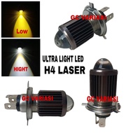 H4 LASER D2 AC DC MOTORCYCLE FRONT LED HEAD LIGHTS H4 LASER HIGH LOW AC DC MOTORCYCLE VIXION VERZA O
