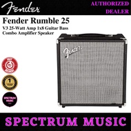 Fender Rumble 25 V3 25-Watt Amp 1x8 Guitar Bass Combo Amplifier Speaker
