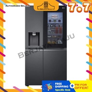 LG Nett 635L Side By Side Inverter Refrigerator GC-X257CQES (Matt Black)
