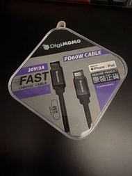 DigiMOMO PD60W 快速充電線 (Type C to Lightning)