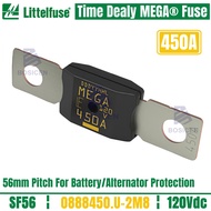 Littelfuse 120V 450A MEGA Fuse 0888450.U-2M8 High Performance Bolt-down Fuse 0888450 450Amp 70Vdc Hi