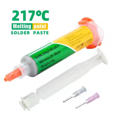 20g Sn96.5Ag3Cu0.5 Silver-containing Solder Paste Needle Tube Type 3% Silver-containing Solder Melti