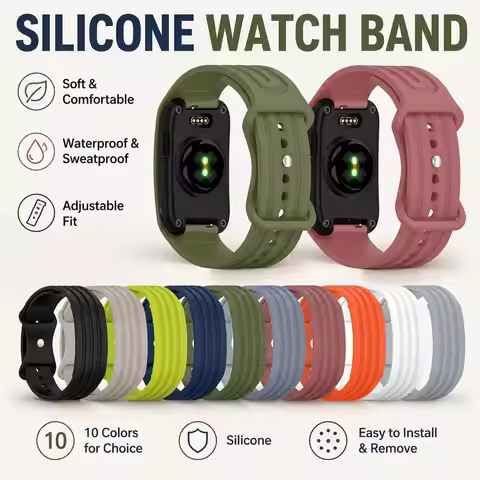 Silicone Watch Strap For Garmin CIRQA Smart Band Adjustable Wristband For Garmin CIRQA Sport Fitness