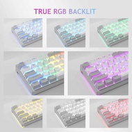 AULA F3261 RGB Effect USB Mini Nical Gaming Keyboard Red Switch 61 Keys Wired Separated Detachable
