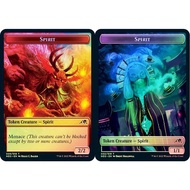 {Spirit Token} (1/1) // {Spirit Token} (2/2) - Kamigawa: Neon Dynasty (Foil) MTG