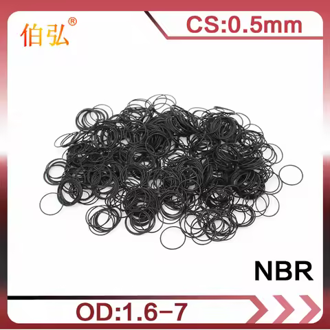 30PCS/lot Rubber Black NBR CS 0.5mm Thickness OD1.8/2.5/2.8/3/3.5/4/4.5/5/7mm Watch ORing Gasket Wat
