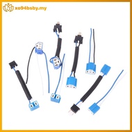 xo94bsby H7 H4 Car Tru Female Male Ceramic Headlight Extension Connector Plug Light Lamp Bulb Soet A