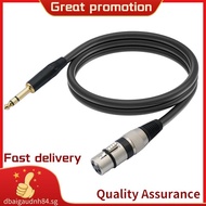 TRS 1/4 Inch to XLR 3Pin Cable Balanced XLR to Jack 6.35mm TRS Signal Interconnect Cord Microphone A