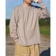 Taiwan Made Space Cotton Dropped Shoulder Arc Hem Long T 23205