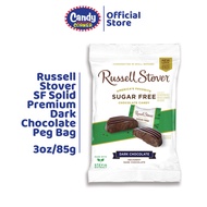 Russell Stover Sugar Free Solid Premium Dark Chocolate Peg Bag 3oz/85g