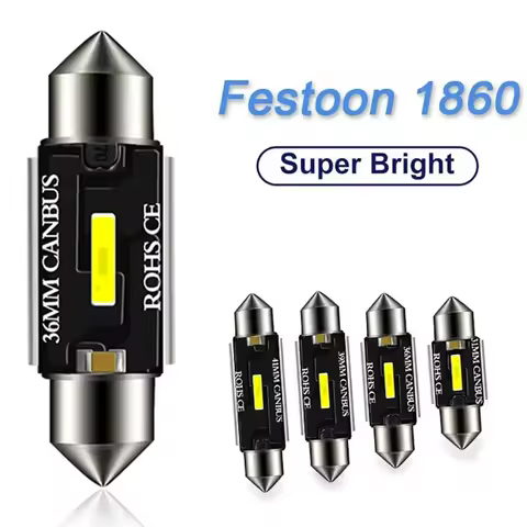 2x C5W LED CSP 1860 Signal Lamp Canbus Bulb 31mm 36mm 39mm 41mm Festoon Light C10W LED Auto Interior