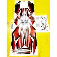 Stripe Yamaha Rxz Caterlyzer 5pv Merah Skala
