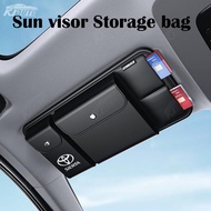 Toyota Sienta Leather Multifunctional Sunshade Storage Bag Driver's License Card Bag Glasses Clip Ca