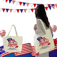HOT Beg Tote Hari Kebangsaan Malaysia Bercetak Beg Hari Kemerdekaan Malaysia Beg Tote Bendera Malays