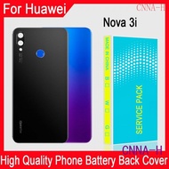 Huawei Nova 3i Phone Battery Back Cover For Nova 3i Phone Battery Backshell Back Cover Cases Glass R