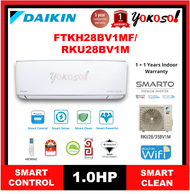 [FOR KLANG VALLEY ONLY] Daikin FTKH28BV1MF / RKU28BV1M 1.0HP R32 SMARTO Premium Inverter Air Conditioner FTKH Series