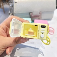 XXHZ Creative Microwave Oven Keychain With Light Kawaii Oven Bapa Pendant Keyring Charm Handbag Car 