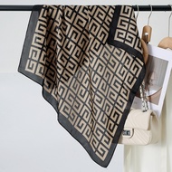 70cm Square Silk Scarf Women Fashion Print Small Neck Scarfs Office Lady Kerchief Female Bandana Sha