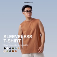 Common Goods Super Soft Sleeveless T-Shirts - Almond