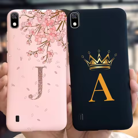 For Samsung Galaxy A10s Case Fashion Crown Letters Soft Silicone Back Cover For Samsung A10 A10s M01