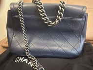 Chanel 郵差包 深海藍98新