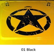 Army Star Car Hood Sticker Army Cutting Star Army Sticker