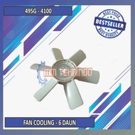 Radiator Fan Engine/Fan Cooling - 495G - K4100 - K4100D - K4100ZD - ZH4100 - 6 daun