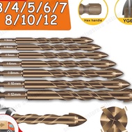 MATA Save 7pcs Drill Bits Hard Alloy Triangle Gurdi Tool Kit Brick Hole Opener Concrete Ceramic Glas