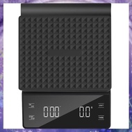(Y W Z H)Tare Function Digital Coffee Scale Rechargeable with Timer 3kg/0.1g for Pour over Maker Bre